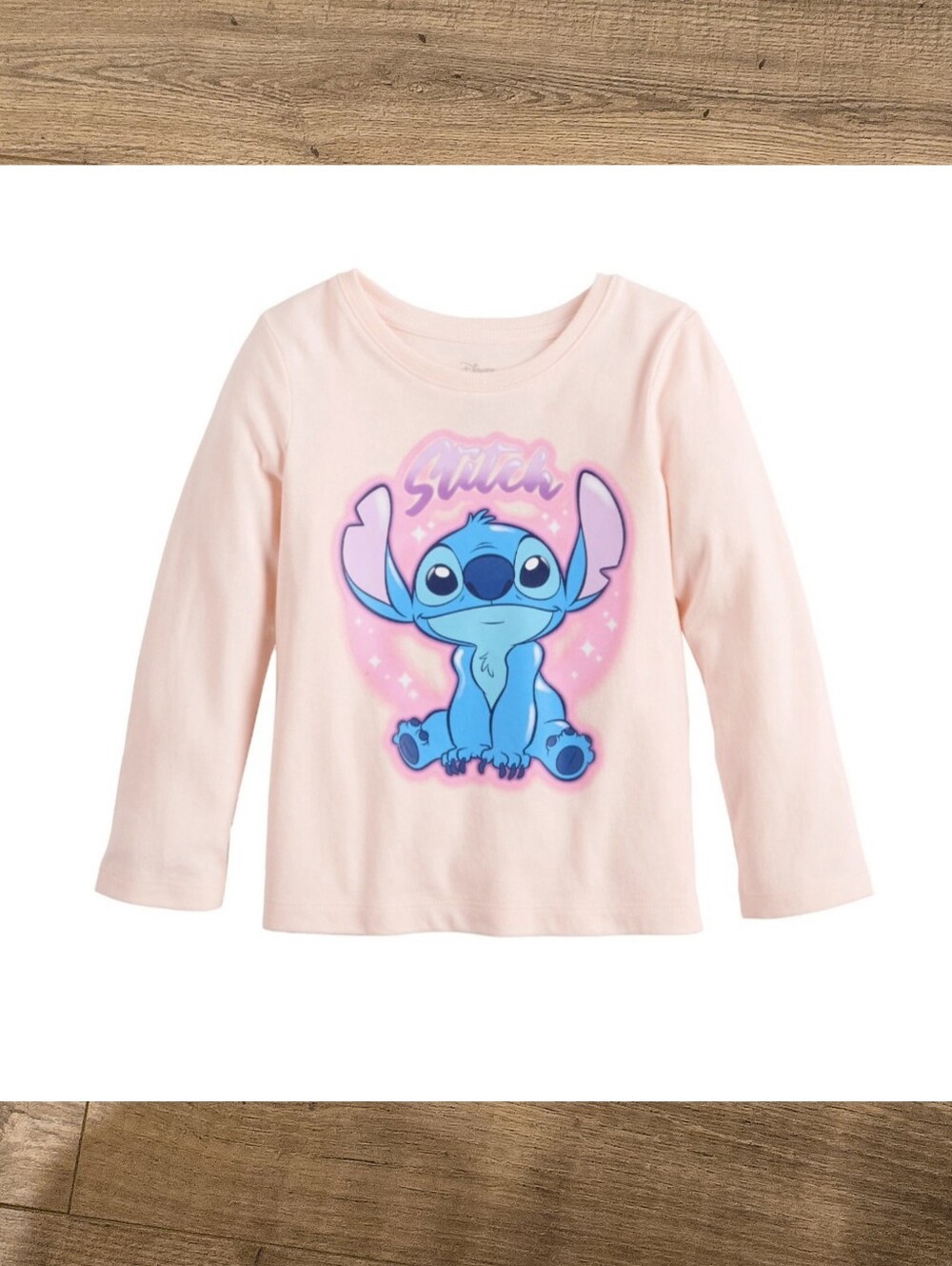 🌻 NWT Disney Lilo & Stitch Pink Long Sleeve Shirt Size 5T